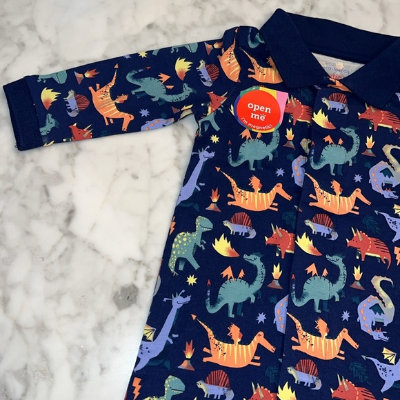 NWT MAGNETIC ME DINO ROMPER - Picture 5 of 8